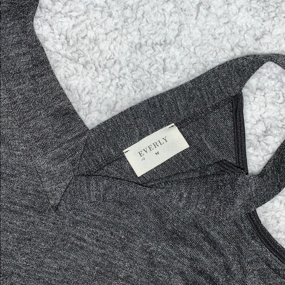 Grey off the shoulder top - Picture 3 of 3